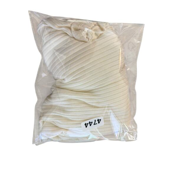 Reformation Gigi Dress Ribbed T Shirt Dress Mini Dress ivory small - Picture 2 of 2